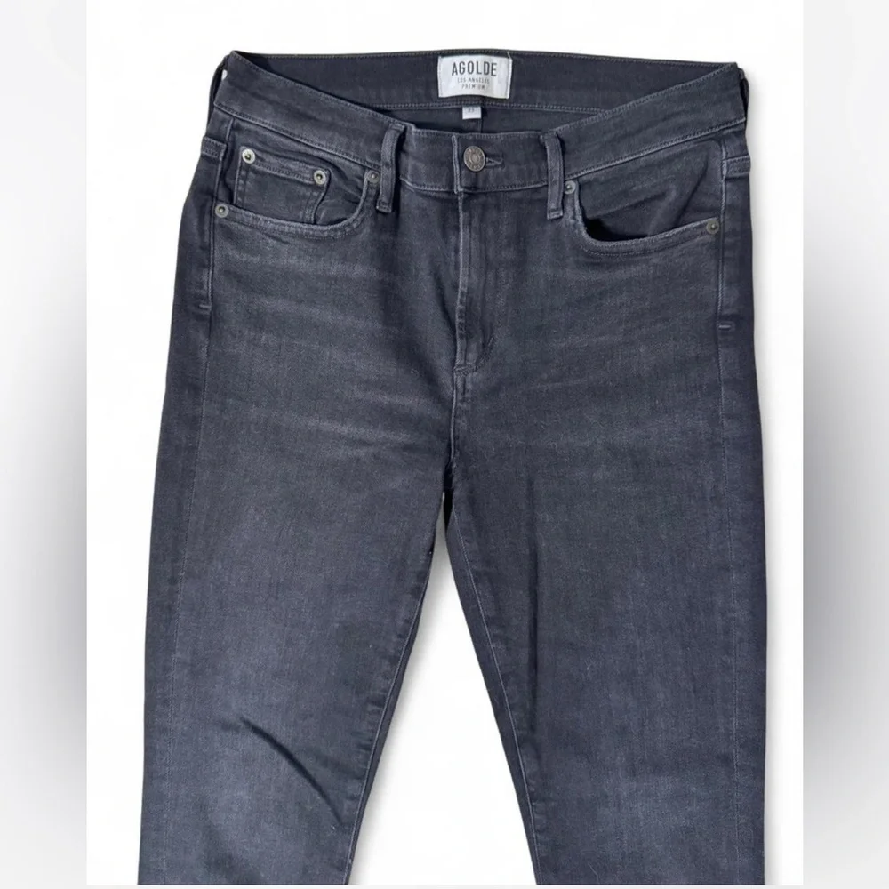AGOLDE Sophie Crop High Rise‎ Black Denim Jeans Size 29